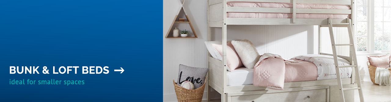 bunk & loft beds ideal for smaller spaces